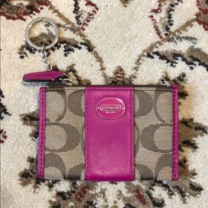 Coach keychain wallet